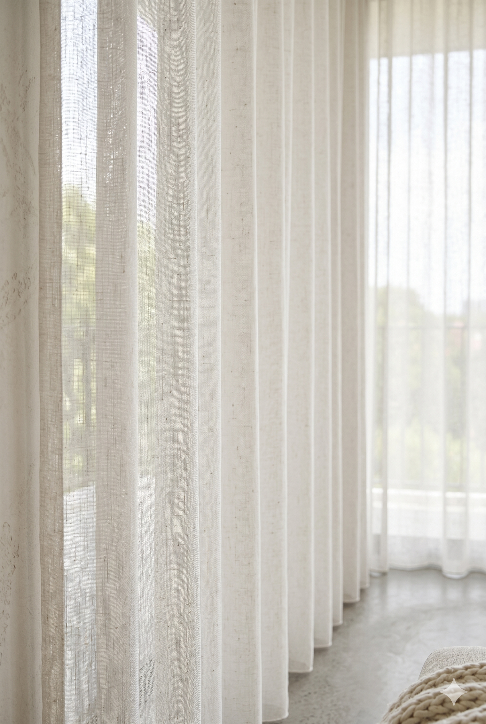 Cortinas Ripplefold Sheer – PRECIO ESPECIAL