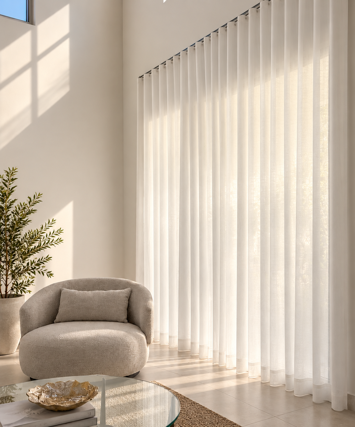 Ripplefolds: Translux White / Semi-privacidad -55%