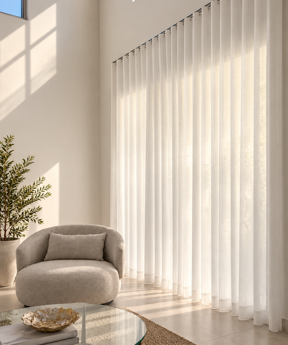 Ripplefolds: Translux White / Semi-privacidad -55%